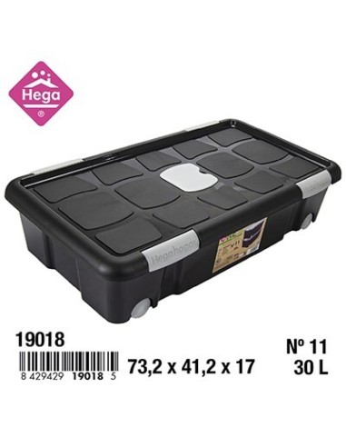 CAJA 30L Nº11 73.2X41.17CM CIERRES ANTIPOLILLA Y RUEDAS