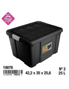 CAJA 25L 42.2X35X25.6CM Nº2 NEW BOX CON CIERRES