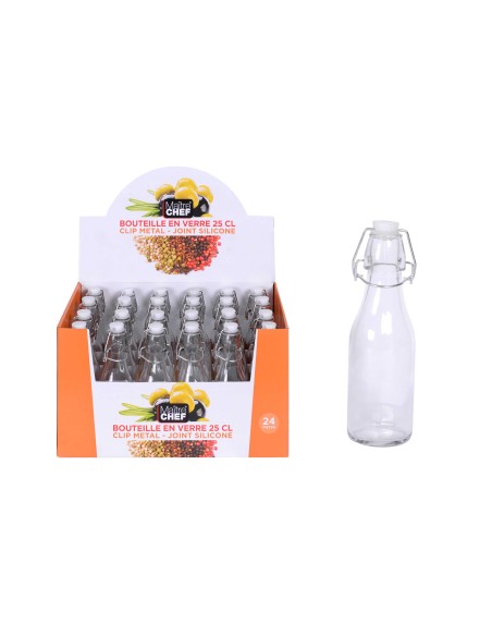 BOTELLA 250ML CRISTAL TRANSP DISP