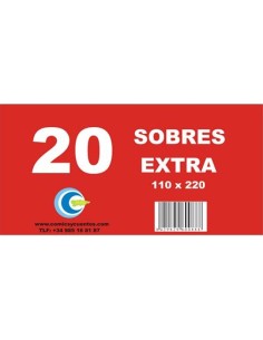 SOBRES 110X220 BLANCO AMERICANO 20 UND