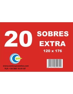 SOBRES 120X176 BLANCO 20U COMERCIALES