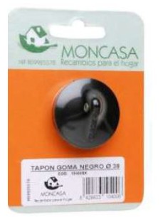 TAPON 42CM GOMA NEGRO