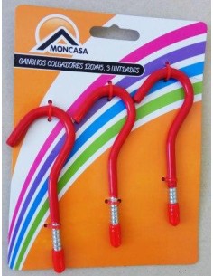 GANCHOS 120X45CM 3UND COLGADORES
