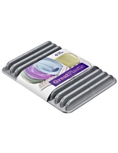 ESCURREPLATOS RECT PLANO PLATA