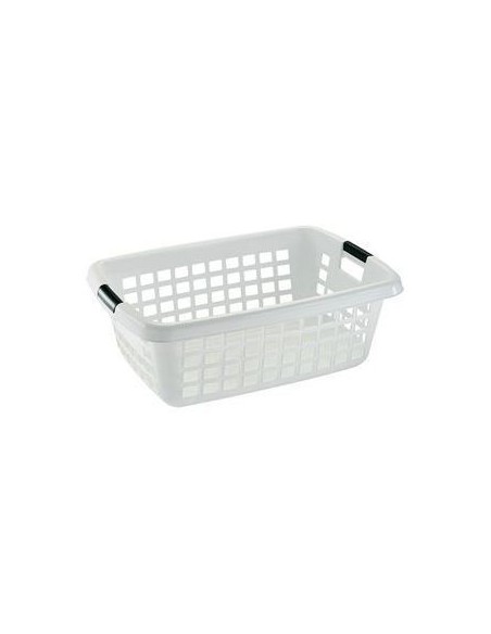 CESTO 70L BLANCO ROPA RECTANG