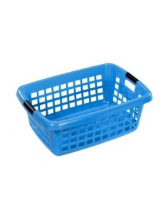 CESTO 70L AZUL ROPA RECTANG