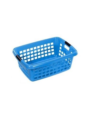 CESTO 70L AZUL ROPA RECTANG