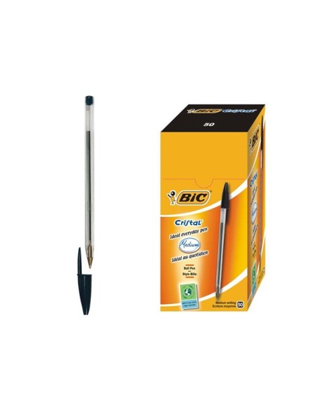 BOLIGRAFO BIC CRISTAL MEDIUM NEGRO