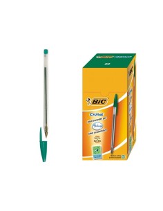 BOLIGRAFO BIC CRISTAL MEDIUM VERDE