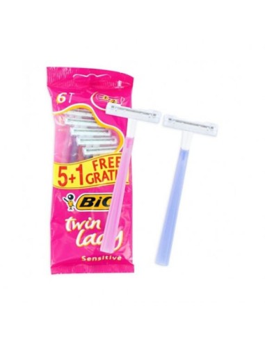 MAQUINILLA AFEITAR BIC TWIN LADY SET 5 UDS