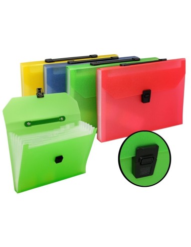 CARPETA CLASIFICADORA 7 B. TRANS. NEON