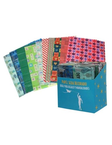 PAPEL SEDA DECORADO BOLSA 5 HOJAS
