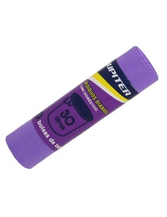 BOLSA BASURA JUPITER LILA 10UX30L