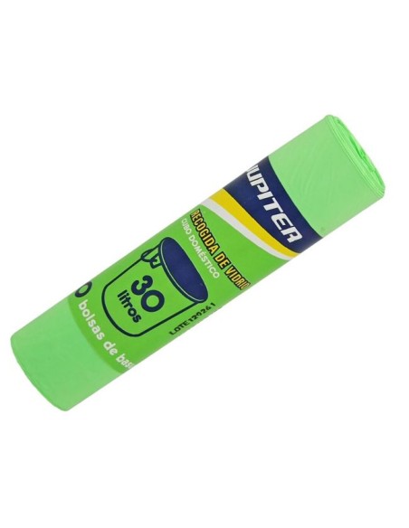 BOLSA BASURA JUPITER VERDE 10UX30L