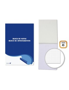 TALONARIO  NOTAS A5 CUADROS 80H