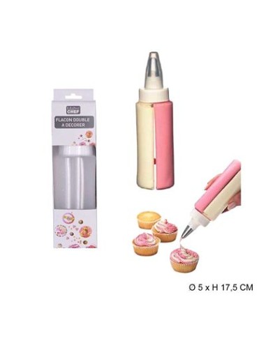 DISPENSADOR 17.5CM DOBLE PARA DECORACION