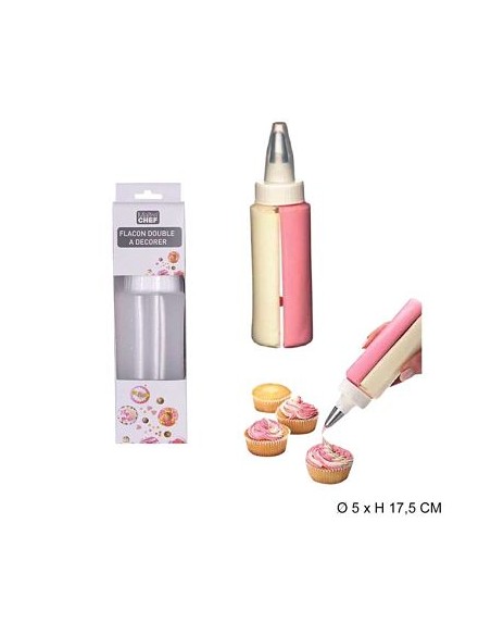 DISPENSADOR 17.5CM DOBLE PARA DECORACION