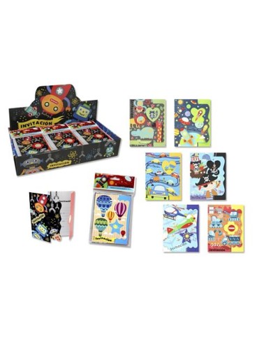 TARJETA INVITACION  TROQUEILADA  8 UDS NIÑOS