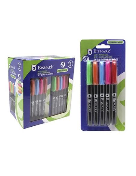 ROTULADORES PERMANENTES 5UND COLORES BRILLANTES