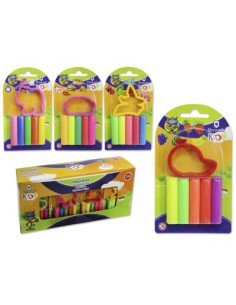 PLASTILINA BLISTER 5 COL 1 MOLDE MIX