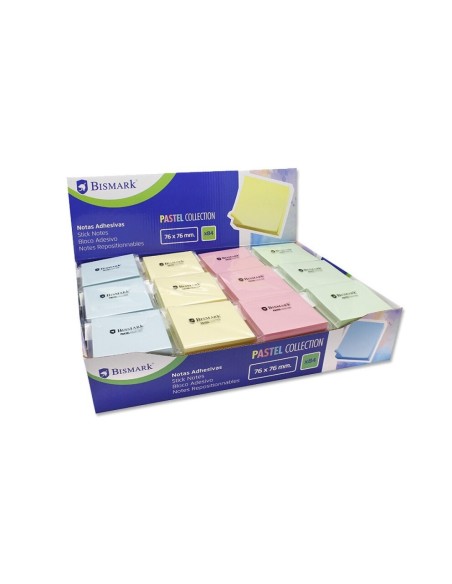 TACO ADHESIVO PASTEL 76X76 SURTIDO 100H