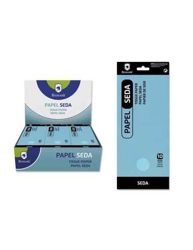 PAPEL SEDA  AZUL CLARO 10UND