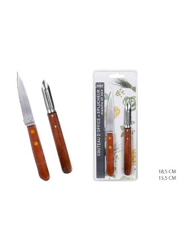 CUCHILLO 18.5CM PUNTILLA+PELADOR