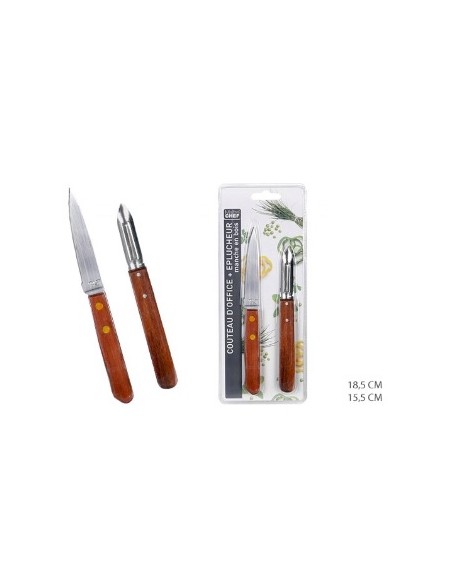 CUCHILLO 18.5CM PUNTILLA+PELADOR