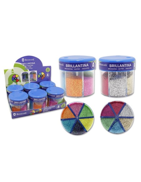 BOTE BRILLANTINA MANUALIDADES 6 COLORES 60GRS