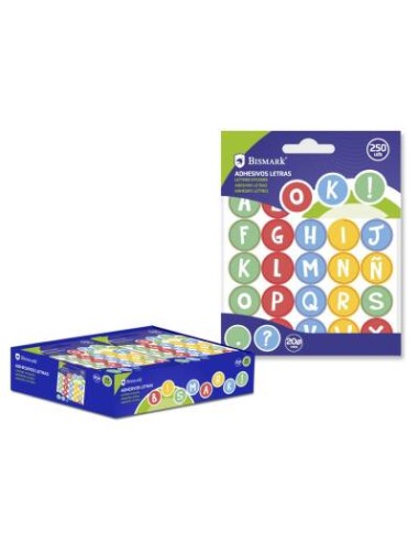 ETIQUETAS ADHESIVAS LETRAS 20MM 25UDSX10 H