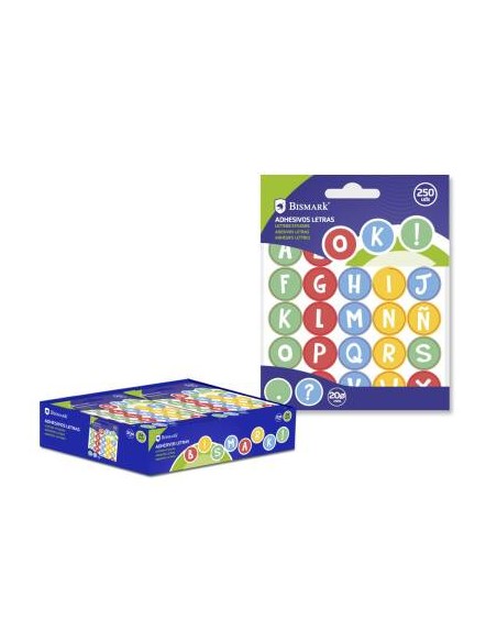 ETIQUETAS ADHESIVAS LETRAS 20MM 25UDSX10 H