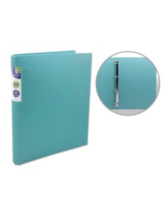 CARPETA 4 ANILLAS A4 25MM NEON VERDE