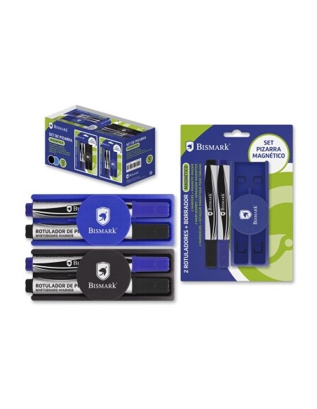 ROTULADOR PIZARRA +BORRADOR MAGNETICO SET  2