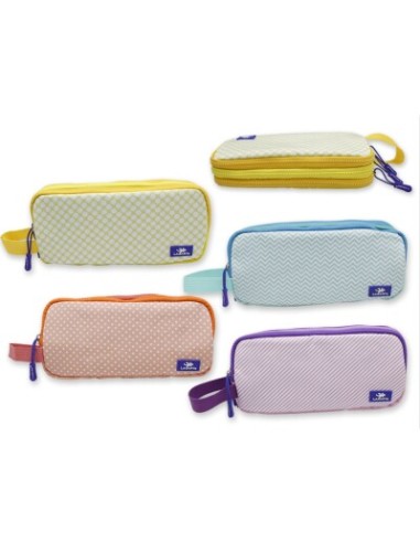 ESTUCHE TRIPLE CREMALLERA C/ ASA GEOMETRIC SOFT