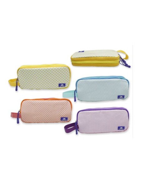 ESTUCHE TRIPLE CREMALLERA C/ ASA GEOMETRIC SOFT