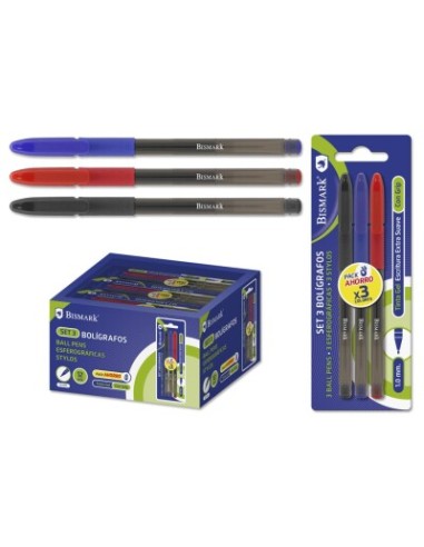 BOLIGRAFOS 3UND GEL AZUL/NEGRO/ROJO 1.0 mm