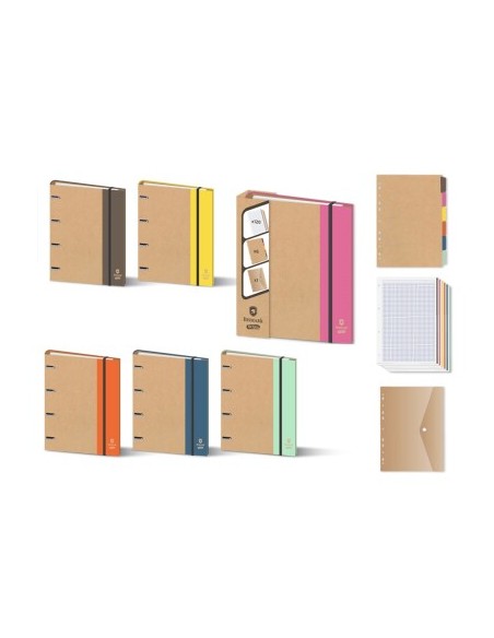 CARPETA A4 4 ANILLAS CON RECAMBIOS SURTIDO