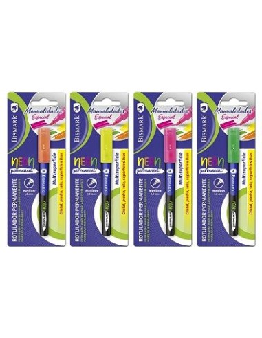 ROTULADOR PERMANENTE NEON MULTISUPERFICIES