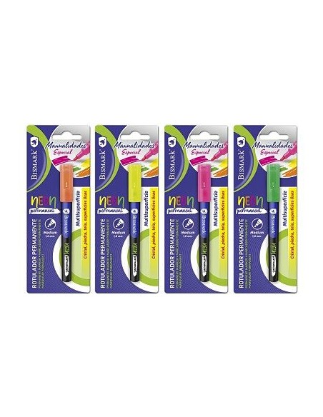 ROTULADOR PERMANENTE NEON MULTISUPERFICIES