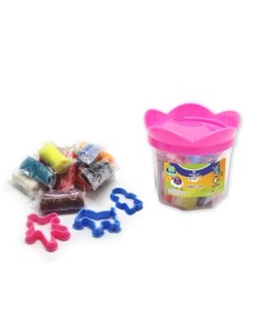 PLASTILINA CUBO 12 COLORES C/ 3 MOLDES