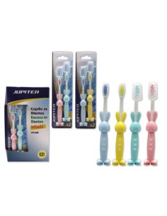 CEPILLO DENTAL INFANTIL CONEJITOS PACK 2 UDS