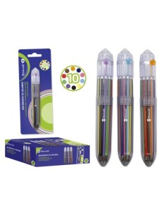 BOLIGRAFO 10 COLORES RAINBOW