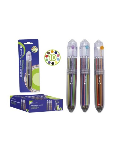 BOLIGRAFO 10 COLORES RAINBOW