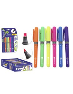 FLUORESCENTE TRIPLE PUNTA 6 COLORES NEON