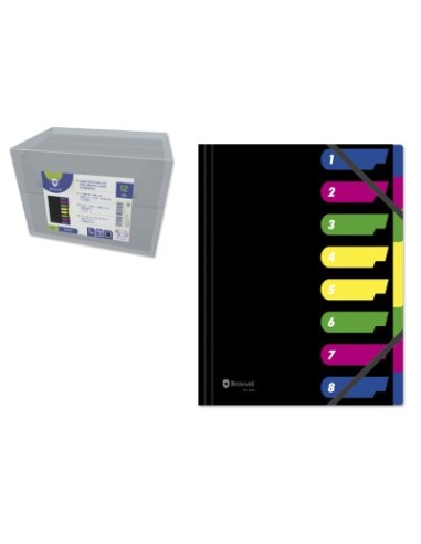 CARPETA CLASIFICADORA  8 SEP C/GOMA NEG