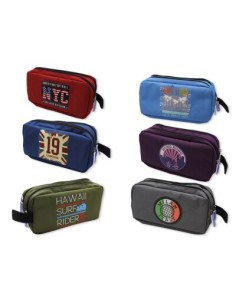 ESTUCHE NEW COLLEGE DOBLE CREMALLERA