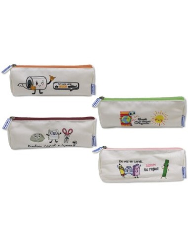 ESTUCHE CANVAS FUNNY STATIONERY