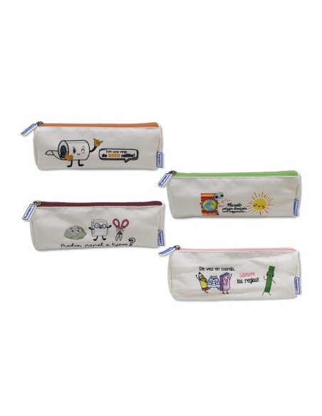 ESTUCHE CANVAS FUNNY STATIONERY