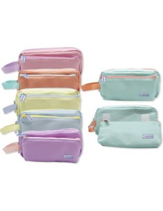 ESTUCHE SOFT PASTEL DOBLE C/ASA