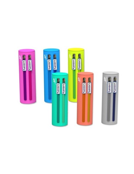 ESTUCHE SILICONA REDONDO DOBLE CREMALLERA